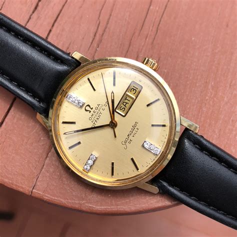 omega watches golden|vintage 14k gold omega watches.